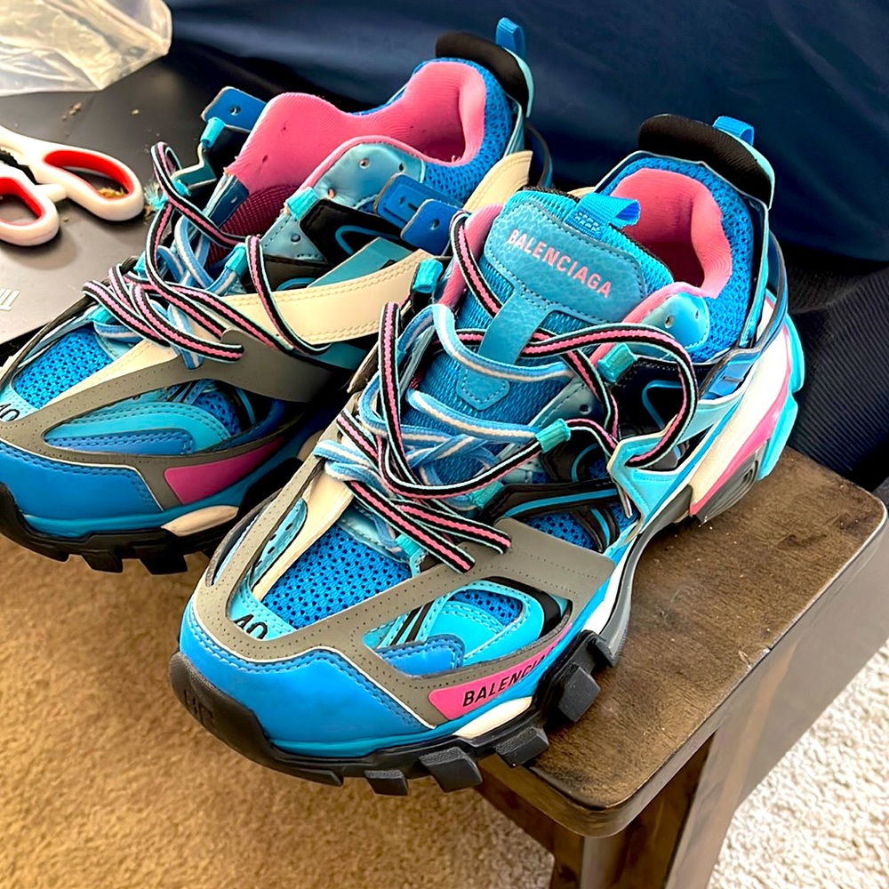 BALENCIAGA Mesh Nylon Womens Track Sneakers
